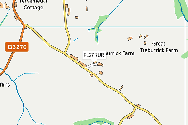 PL27 7UR map - OS VectorMap District (Ordnance Survey)