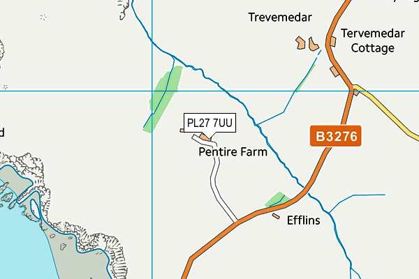 PL27 7UU map - OS VectorMap District (Ordnance Survey)