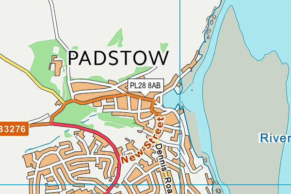 Map of PADSTOW DISTILLING LTD at district scale