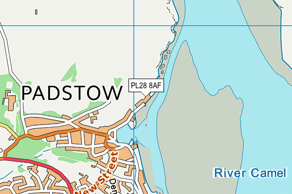 PL28 8AF map - OS VectorMap District (Ordnance Survey)