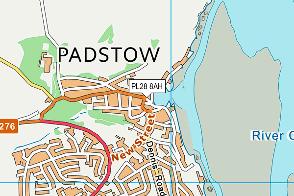 PL28 8AH map - OS VectorMap District (Ordnance Survey)