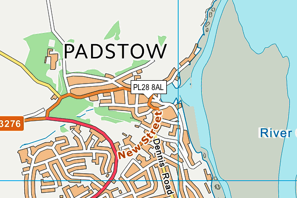 PL28 8AL map - OS VectorMap District (Ordnance Survey)