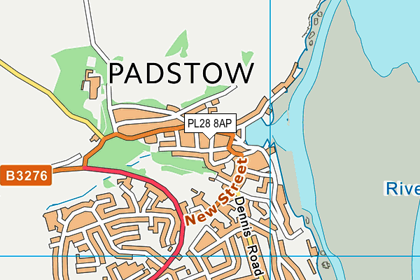 Map of TIDINGS PADSTOW LIMITED at district scale