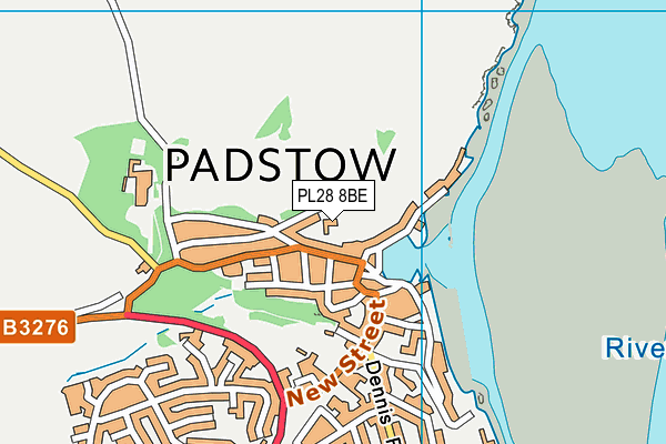 PL28 8BE map - OS VectorMap District (Ordnance Survey)