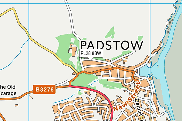 PL28 8BW map - OS VectorMap District (Ordnance Survey)