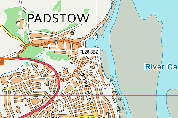 PL28 8BZ map - OS VectorMap District (Ordnance Survey)