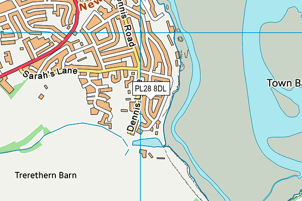 PL28 8DL map - OS VectorMap District (Ordnance Survey)
