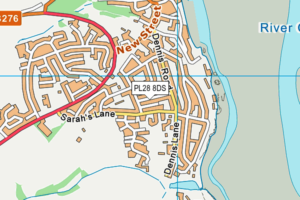 PL28 8DS map - OS VectorMap District (Ordnance Survey)