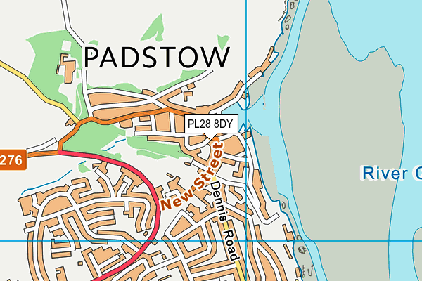 PL28 8DY map - OS VectorMap District (Ordnance Survey)
