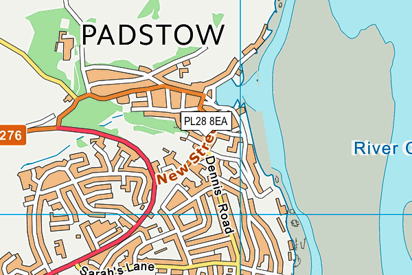 PL28 8EA map - OS VectorMap District (Ordnance Survey)