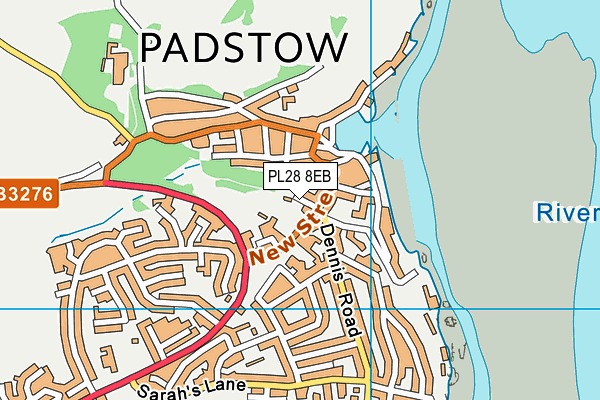 PL28 8EB map - OS VectorMap District (Ordnance Survey)