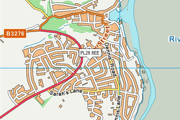 PL28 8EE map - OS VectorMap District (Ordnance Survey)