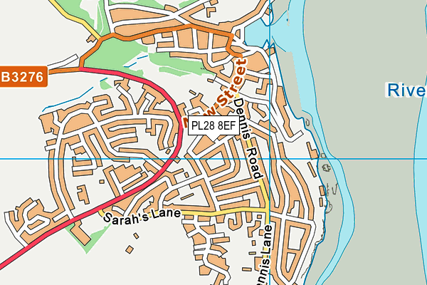PL28 8EF map - OS VectorMap District (Ordnance Survey)