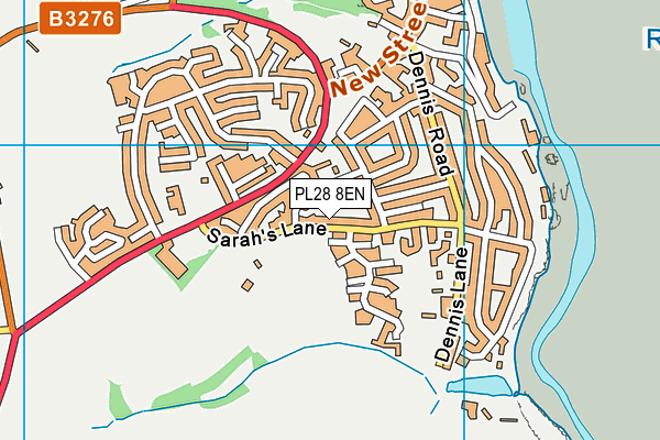 PL28 8EN map - OS VectorMap District (Ordnance Survey)