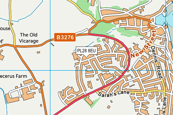 PL28 8EU map - OS VectorMap District (Ordnance Survey)