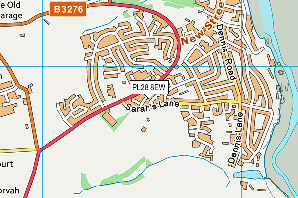 PL28 8EW map - OS VectorMap District (Ordnance Survey)