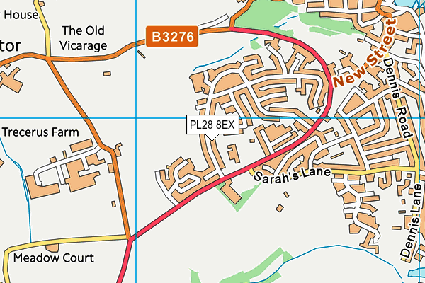 Padstow Primary School map (PL28 8EX) - OS VectorMap District (Ordnance Survey)
