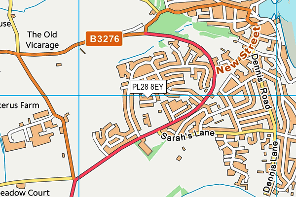 PL28 8EY map - OS VectorMap District (Ordnance Survey)