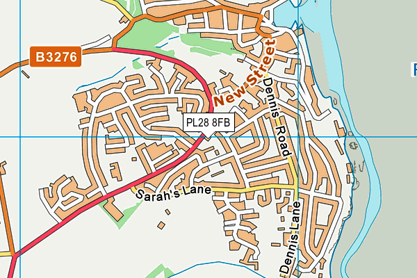 PL28 8FB map - OS VectorMap District (Ordnance Survey)