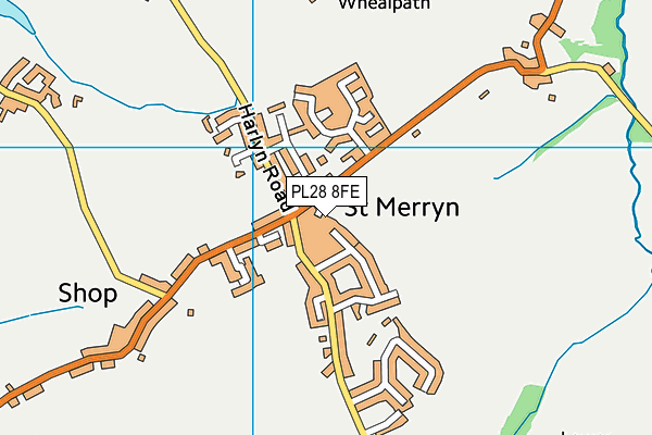 PL28 8FE map - OS VectorMap District (Ordnance Survey)