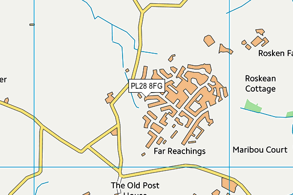 PL28 8FG map - OS VectorMap District (Ordnance Survey)