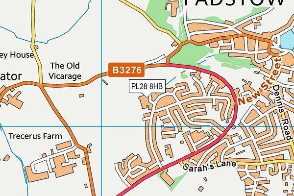 PL28 8HB map - OS VectorMap District (Ordnance Survey)