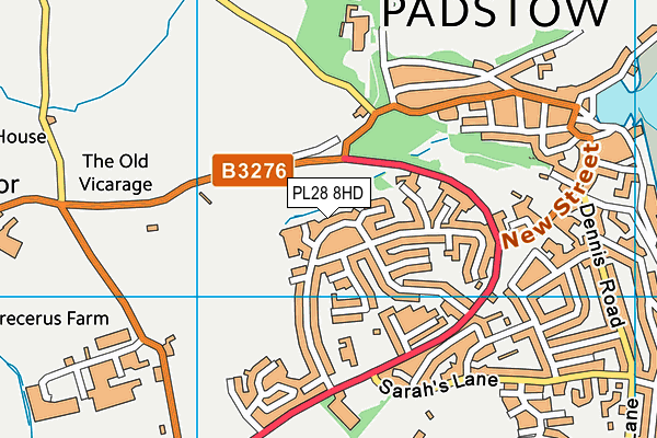 PL28 8HD map - OS VectorMap District (Ordnance Survey)