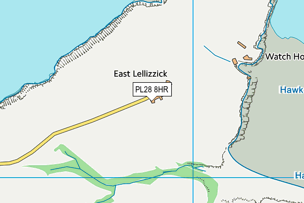 PL28 8HR map - OS VectorMap District (Ordnance Survey)