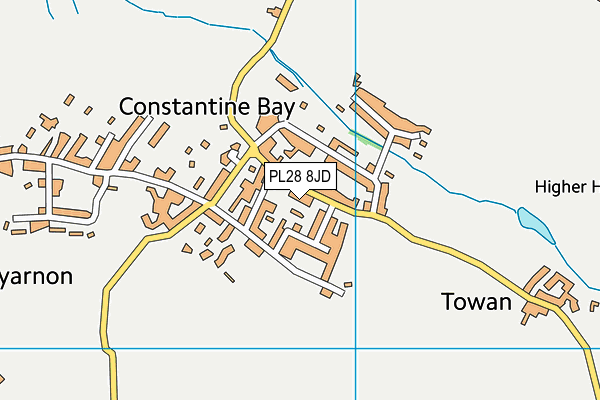 PL28 8JD map - OS VectorMap District (Ordnance Survey)