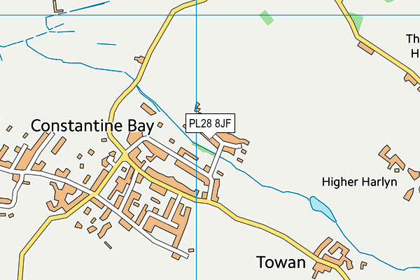 PL28 8JF map - OS VectorMap District (Ordnance Survey)