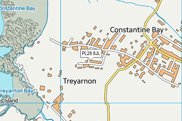PL28 8JL map - OS VectorMap District (Ordnance Survey)