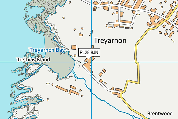 PL28 8JN map - OS VectorMap District (Ordnance Survey)