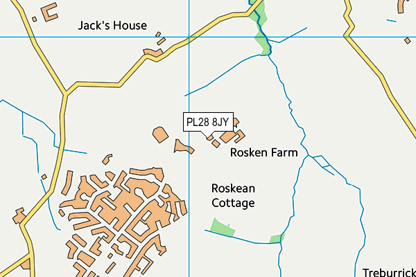 PL28 8JY map - OS VectorMap District (Ordnance Survey)