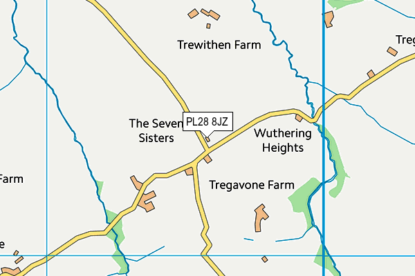 PL28 8JZ map - OS VectorMap District (Ordnance Survey)