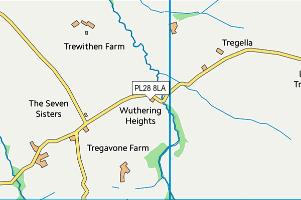 PL28 8LA map - OS VectorMap District (Ordnance Survey)