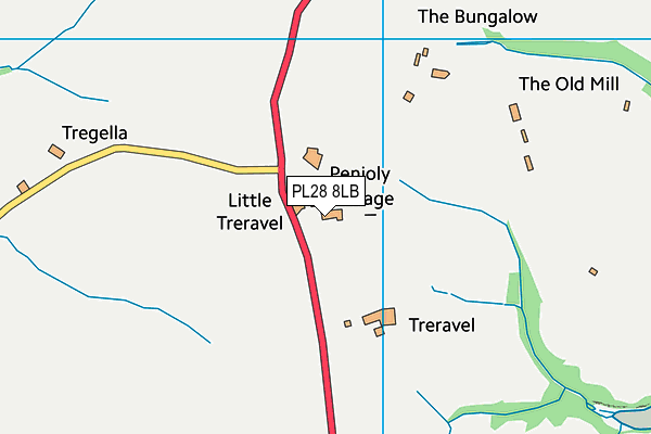 PL28 8LB map - OS VectorMap District (Ordnance Survey)
