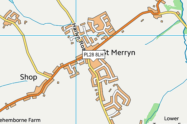 PL28 8LH map - OS VectorMap District (Ordnance Survey)