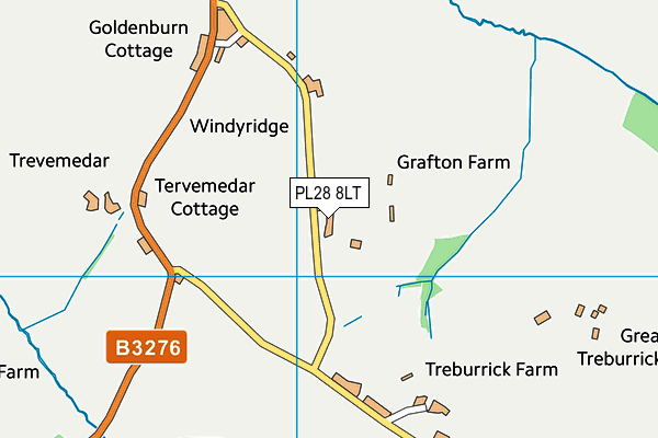 PL28 8LT map - OS VectorMap District (Ordnance Survey)