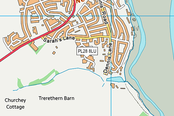 PL28 8LU map - OS VectorMap District (Ordnance Survey)