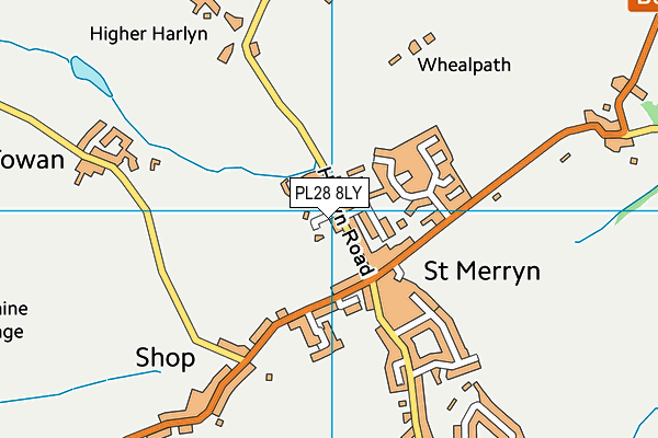 PL28 8LY map - OS VectorMap District (Ordnance Survey)