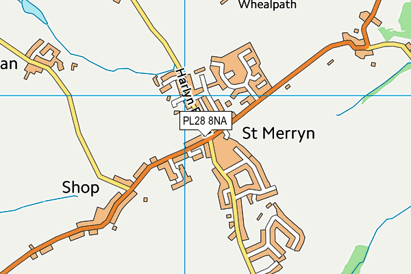 PL28 8NA map - OS VectorMap District (Ordnance Survey)
