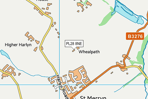 PL28 8NE map - OS VectorMap District (Ordnance Survey)