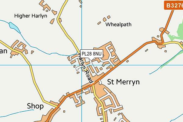 PL28 8NU map - OS VectorMap District (Ordnance Survey)