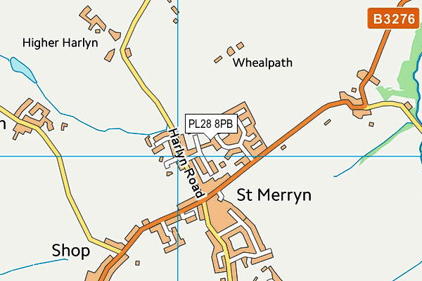 PL28 8PB map - OS VectorMap District (Ordnance Survey)