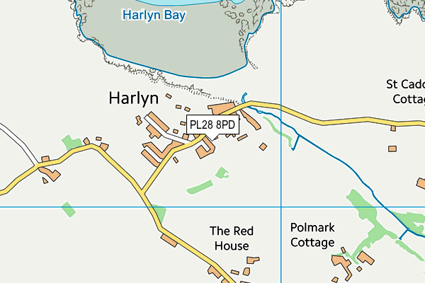 PL28 8PD map - OS VectorMap District (Ordnance Survey)