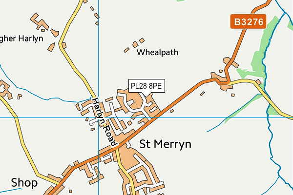 PL28 8PE map - OS VectorMap District (Ordnance Survey)