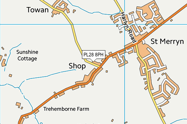 PL28 8PH map - OS VectorMap District (Ordnance Survey)