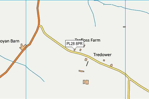 PL28 8PR map - OS VectorMap District (Ordnance Survey)