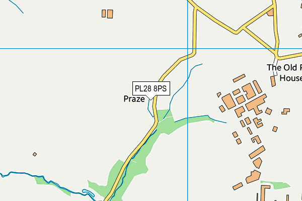PL28 8PS map - OS VectorMap District (Ordnance Survey)