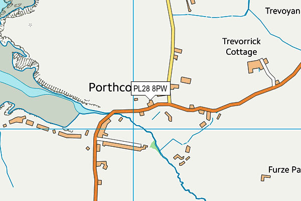 PL28 8PW map - OS VectorMap District (Ordnance Survey)